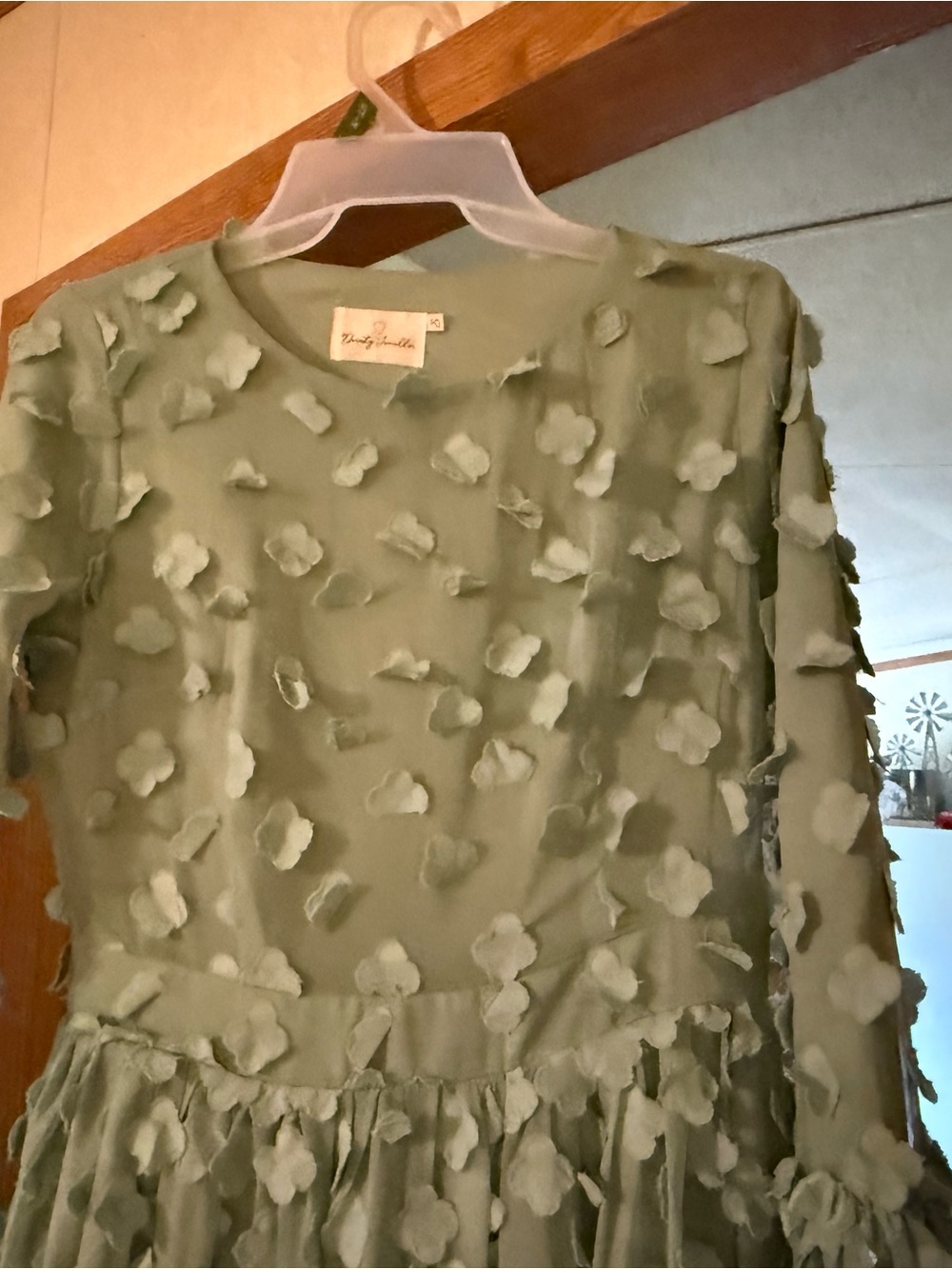 Mint Green Textured Maxi Dress - Picture 2 of 2